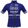 Set Fietsshirt + Korte Koersbroek 2023 Fenix-Deceuninck Donkerblauw